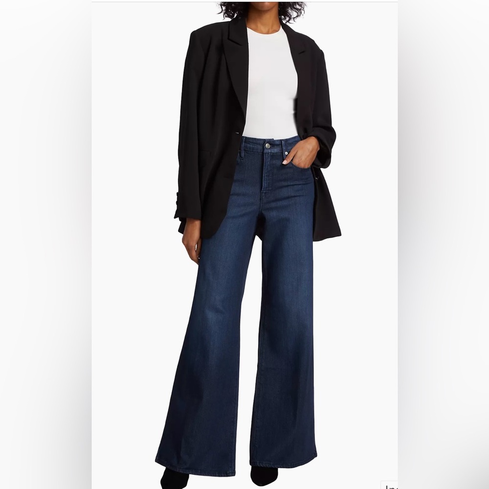 New Good American Good Waist Palazzo Jeans